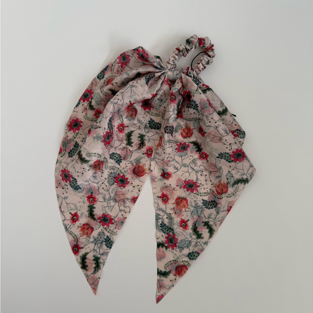 Anthropologie Floral Pink Hair Scarf